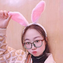 Cotton Easter Rabbit Ear Headband for Girls, Soft Dress-Up Hair Accessory for Parties and Festivals