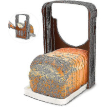 Trancheuse à pain pour usage domestique, épaisseur réglable, design pliable, outil de cuisine compact