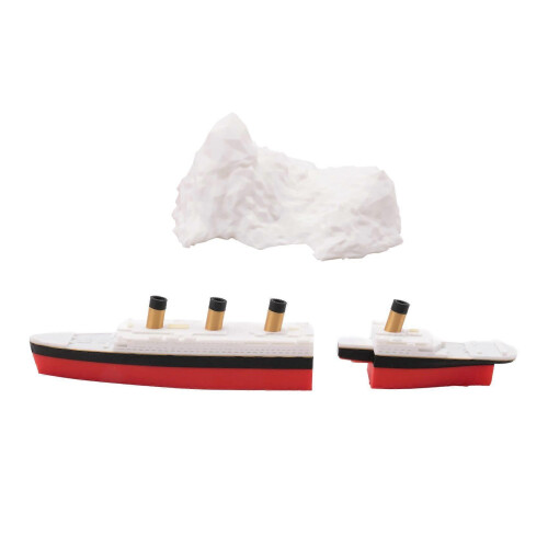 Realistic Split in Half Titanic Bath and Pool Toy, Historically Accurate Breakable Boat Topper 2