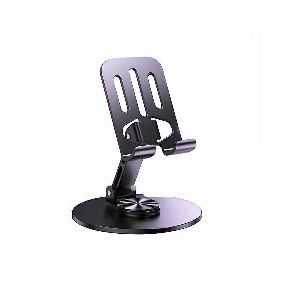 Heavy Duty Aluminum Phone Stand, 360 Rotating Metal Smartphone Holder, Sturdy Pivoting Desktop And Car Mount Cradle 9172985191118