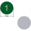 Plastic Number Tags Engraved Numbered ID Tags Key Tags Without Hole Durable for Storage and Labelling 2