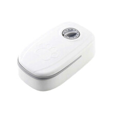 Pet Automatic Timer Feeder, Dog Dry Food Dispenser, Grey, Easy-Set Feeding for Small and Medium Dogs
