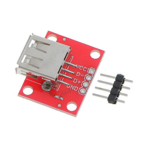 2 Pack 5V USB A Female Breakout Board with 2.54mm Header for DIY Electronics Projects 2