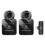 Wireless Lavalier Microphone for iPhone and iPad, 8-Pin Receiver, Dual Mics, Black, Clear Audio 2