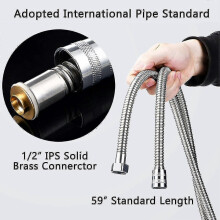 Stainless Steel Shower Hose 1.2m, Anti-Twist Flexible Handheld Shower Hose for Bathroom Use