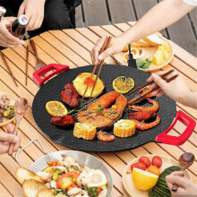 Piastra elettrica per barbecue senza fumo con teglie da forno, spina europea, per cucinare in ambienti interni ed esterni.