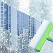 Tacar Sciúir Fuinneoige Silicone In-athchúrsáilte, Uirlis Glantacháin Fuinneoige le Scuab, Glantóir Gloine le Sciúir Silicone agus Micr