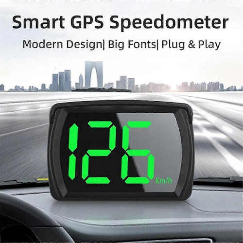 Ψηφιακό ταχύμετρο GPS γενικής χρήσης με οθόνη LCD HD, Plug and Play, μεγάλη γραμματοσε 1