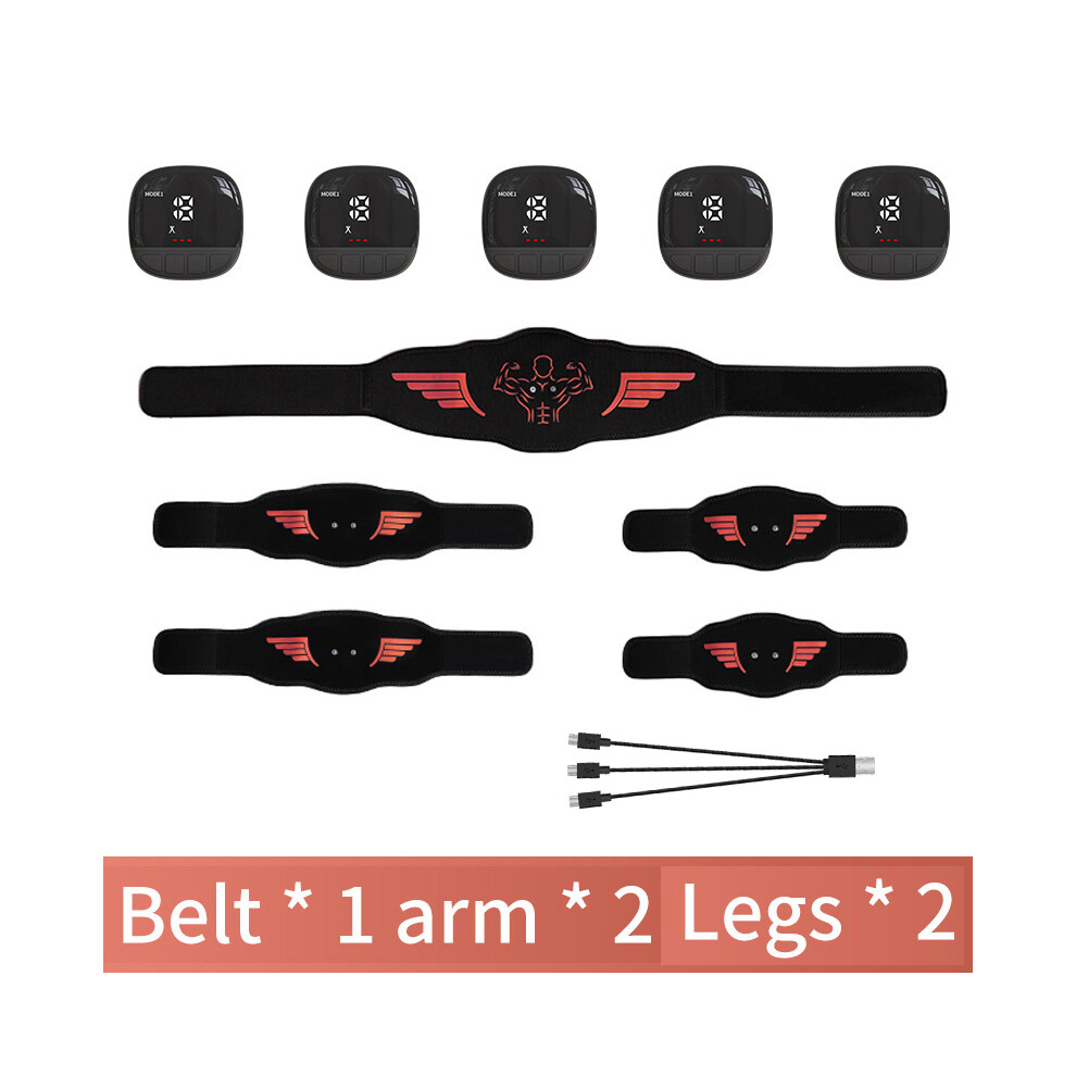Stoyotu Ems Muscle Stimulator Abdominal Trainer Abs Toner Arm Belly Leg Exercise Workout Lose Weight Fat Burn Home Gym Fitness Equipment