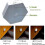 Motion-Sensor LED Night Light with On/Off Switch, Adjustable Bedroom and Wardrobe Lamp, Warm White 4