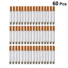 Lot de 60 fausses cigarettes réalistes pour farces, cigares factices amusants, accessoires de fête et de déguisement