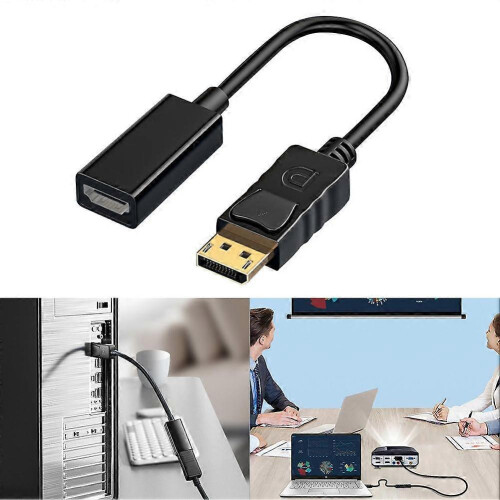 Προσαρμογέας DisplayPort σε HDMI, Μετατροπέας βίντεο υψηλής ευκρίνειας για επιτραπέζι 1