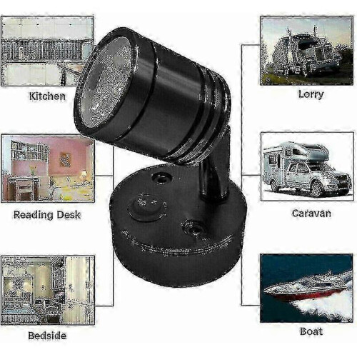 Dimmable 12V Spot Light for Wall Mounting in Caravan, Adjustable LED Reading Lamp for RV Interior 1