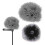 Windscreen Muff Pop Filter for Wireless Microphone, Microphone Windshield Foam Cover, Black, Noise Reduction 2