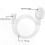 Adjustable White Shower Head with Hose for Bathroom Use, Easy Clean Spray Modes, Durable ABS Body 2