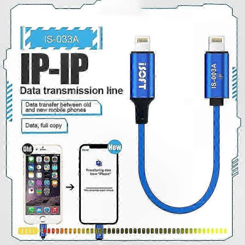 Lightning to Lightning Data Cable for Fast Data Transfer, Easy Copy Cord, Durable and Flexible Cable 2