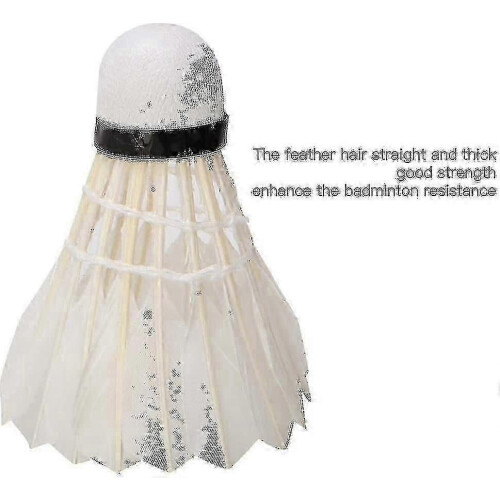 Μπάλες μπάντμιντον Shuttlecocks, 12 επαγγελματικές μπάλες με φτερά για προπόνηση κ 1