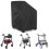 Waterproof Rollator Walker Cover for Seniors, Dustproof Mobility Aid Protector with Wheel and Seat Coverage 2