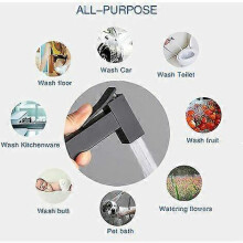 Tacar Sruthlaithe Leithris Tacar Spraeálaithe Bidet Láimhe agus Balla Cruach Dhosmálta Dubh le haghaidh Sláinteachais Phearsanta Nasc G