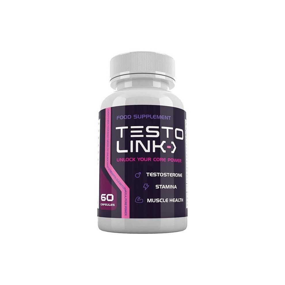 (3PCS) Testo Link 60 Capsules - Menâs Supplement Supports Testosterone Stamina & Muscle Health