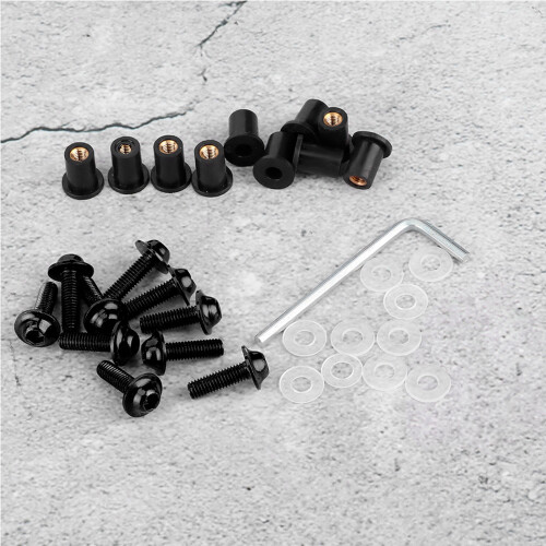 10pc Windshield Bolts Nut Washers Kit 1