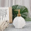 Shell-Shaped White Ceramic Soap Dispenser with Gold Matte Pump for Bathroom and Kitchen Decor 5