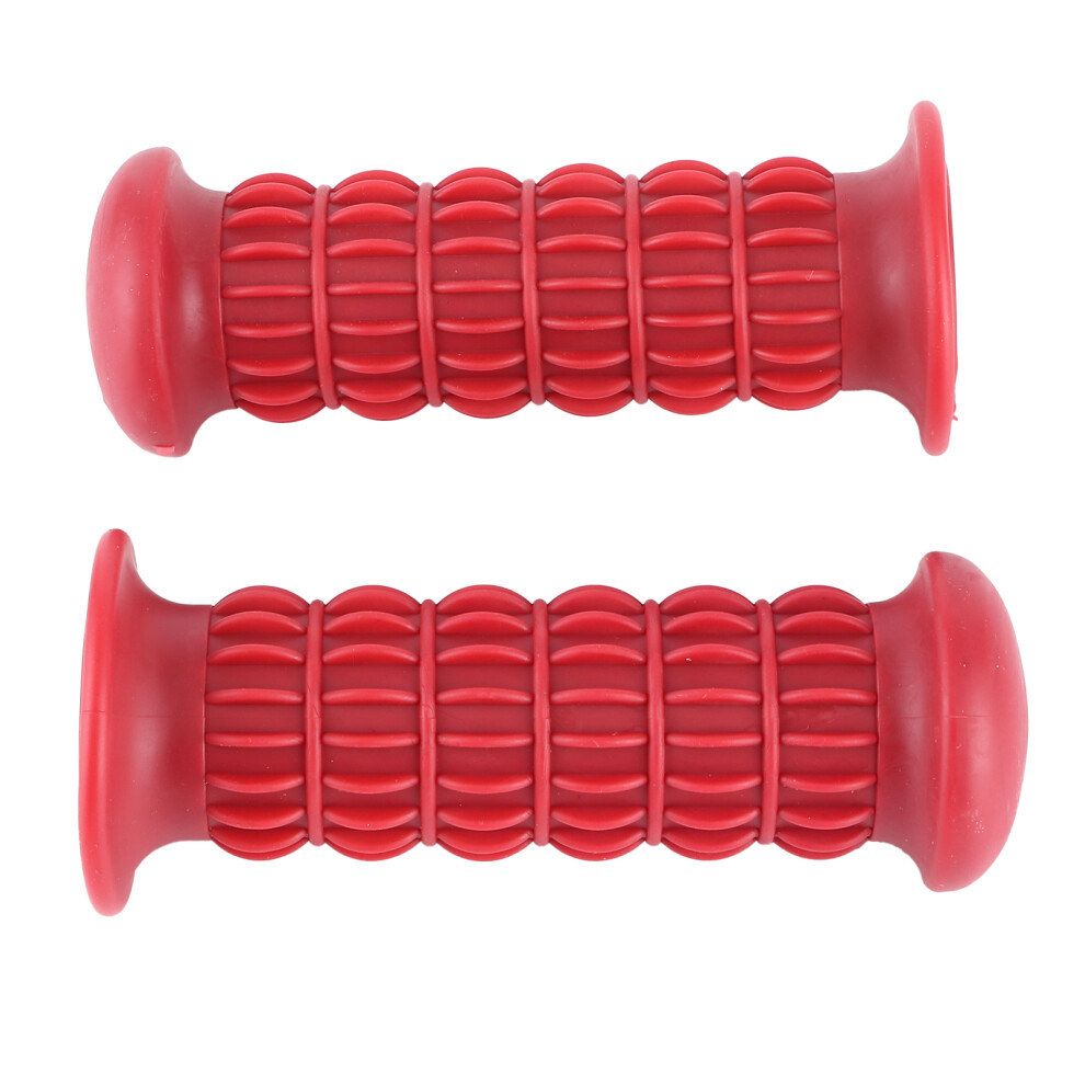 Motorcycle Rubber Handlebar Grips Universal Red 7293282157941