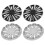 4 Pcs 15in Steel Wheel Hub Caps Set 10