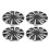 4 Pcs 15in Steel Wheel Hub Caps Set 8