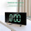 Curved LED Clock Silent Alarm Clock Large 7