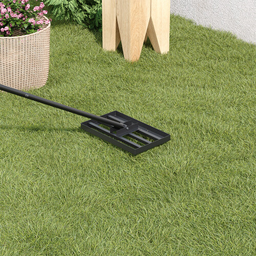 Living And Home Lawn Levelling Rake with 198cm Stainless Steel Handle