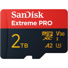 SanDisk Extreme Pro MicroSD 2TB V30 A2 R200/W90 with Adapter