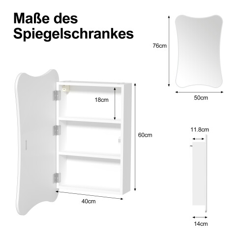 50x76 Beveled Edge Bathroom Mirror Cabinets 2