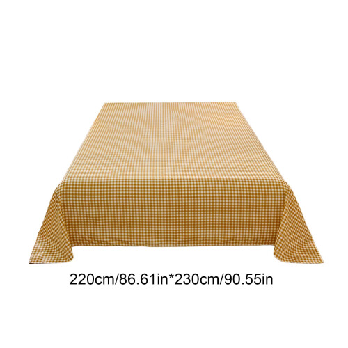 Plaid Bed Sheets Breathable Machine Washable 86.6 x 90.6 in 2