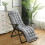 (1) (Gray) Casual Lounge Chair Cushion 1