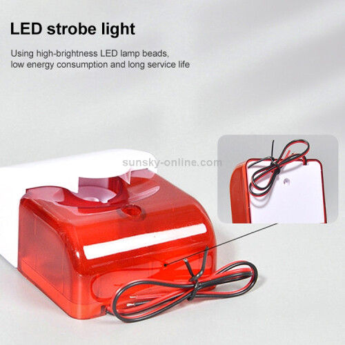 Alarme sonore et visuelle d'urgence Ly-103, 24 V (bleu) 2