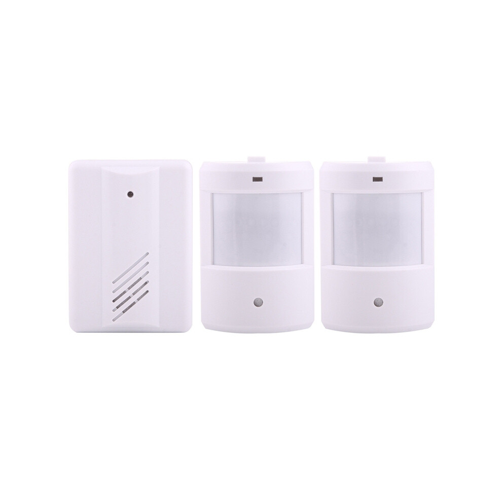 Yf-0156 Split-Type Infrared Human Body Detector Doorbell With Two Wireless Doorbells, Welcome Function, And Alarm 9072918074726