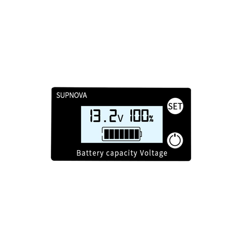 Supnova 8-100V Lcd Lead-Acid Lithium Battery Power Display, Voltage Meter, Percentage Display, Digital Voltage Meter Compatible Lead-Acid Lithium Bat 9072918077383
