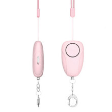 Dispositivo de llamada de emergencia para exteriores de 120 dB para uso nocturno, antirrobo, anti-lobos, alarma de autodefensa (rosa) Regalos: Azul