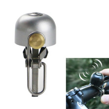 Sonnette de vélo vintage en cuivre, accessoire de cyclisme (Couleur cadeau : argent) Cadeau : Sonnette de vélo (argent)