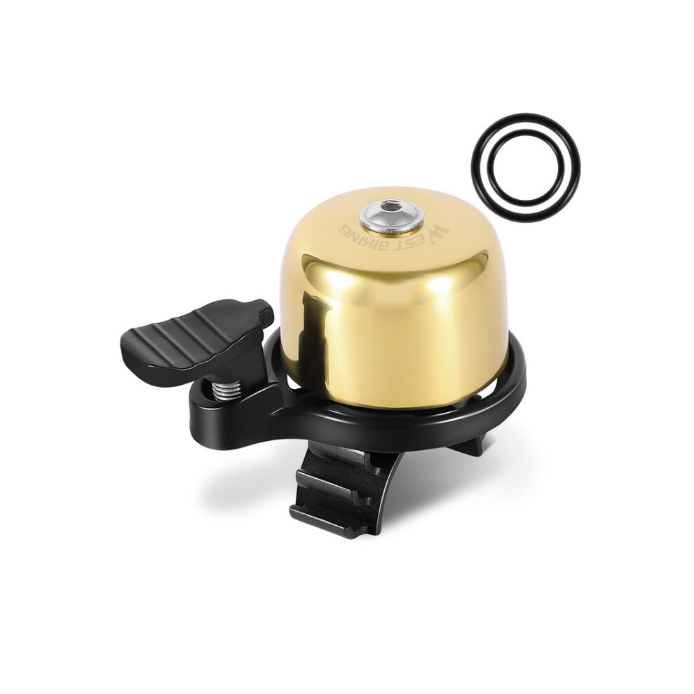 West Rider Yp0706048 Bicycle Brass Bell Mountain Bike Mini Bell (Gold) Gifts:west Biking Bicycle Bell(Golden) 9072918078106