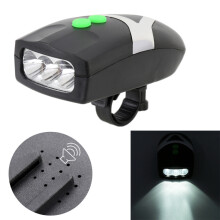Elektrische Fahrradhupe, LED-Taschenlampe mit Mountainbike-Scheinwerfer und Hupe – Geschenkidee: Elektrische Hupe mit Licht