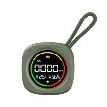 Detector de monóxido de carbono, temperatura y humedad 3 en 1 K5A, detector de CO portátil para exteriores y alarma. Regalos: K5A