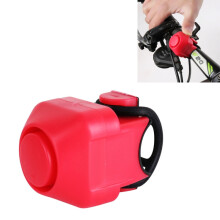Elektrische fietsclaxon met bel (kleur: rood) Cadeau: Elektrische fietsclaxon (rood)