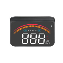 M11 Modo OBD2+GPS Pantalla frontal (HUD) Alarma de exceso de velocidad/RPM/temperatura del refrigerante Regalos:M11