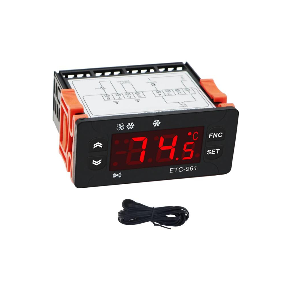 220V Etc-961 Temperature Controller, Refrigeration, Defrosting, Alarm, Calibration, Cold Storage/Freezer Controller Gifts:etc-961 220V 9072918075600