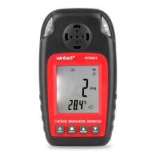 Détecteur de monoxyde de carbone Wintact WT8825, capteur de CO autonome, détecteur d'intoxication haute sensibilité - Idée cadeau : WT8825