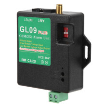 GL09 Plus GSM-alarmmodule met laag stand-by stroomverbruik en 8 kanalen. Cadeau: GL09 PLUS
