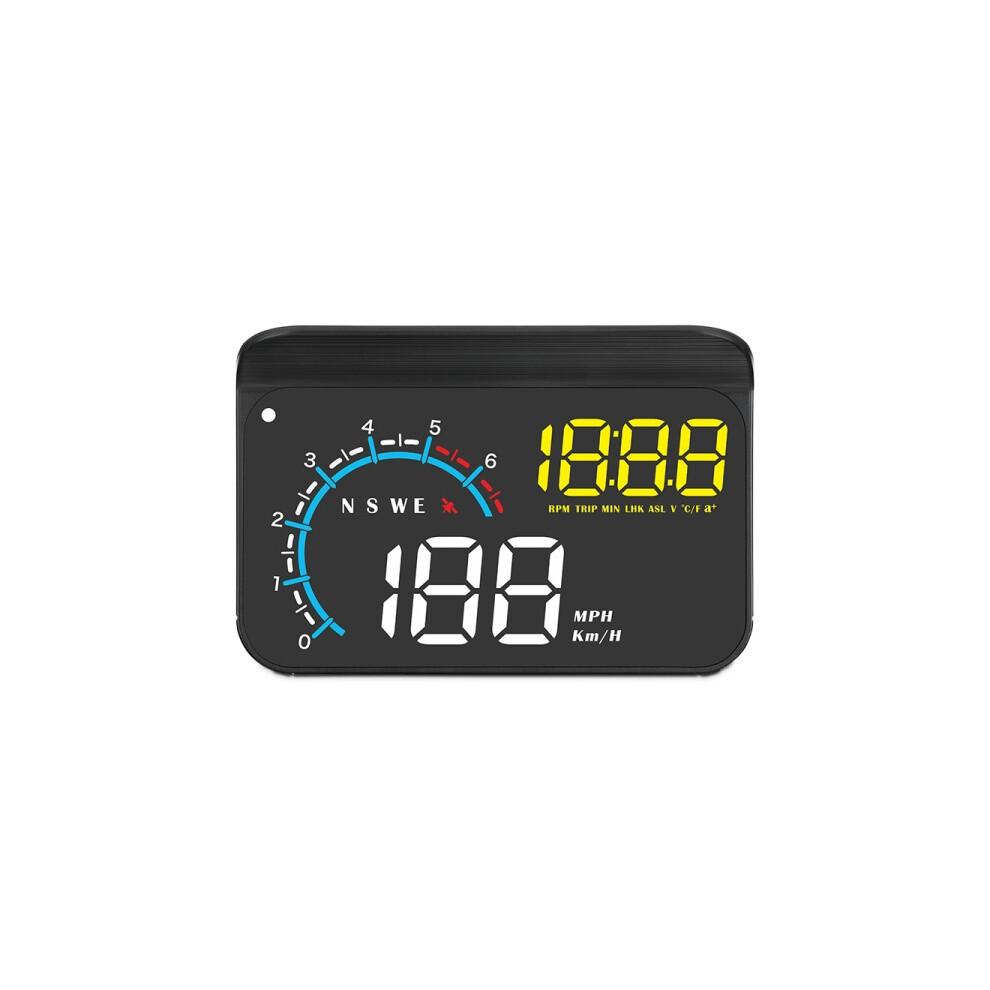 M12 Obd2+Gps Mode Vehicle Head-Up Display (Hud) Overspeed/Rpm/Coolant Temperature/Low Voltage/Fault Alarm Gifts:m12 9072918079844