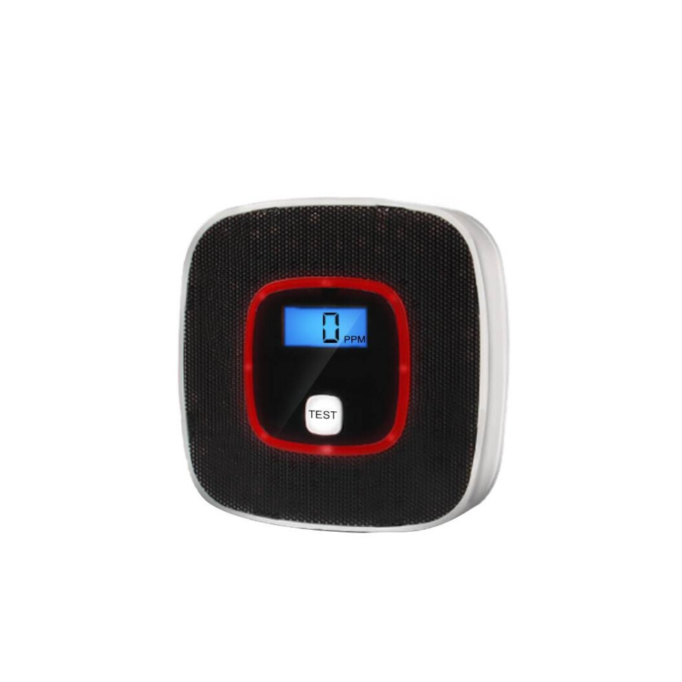 Carbon Monoxide Detector Gas Alarm Sensor, Toxic Gas Tester Alarm System, Audible Alarm With Lcd Display (Black) Gifts:black 9072918080116